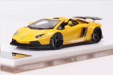 FW 1:64 Yellow Aventador LP700 Convertible LBWK Sport Diecast Resin Toy Model