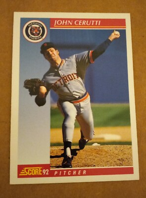 1992 Score Baseball Card#179 JOHN CERUTTI . DETROIT TIGERS. 