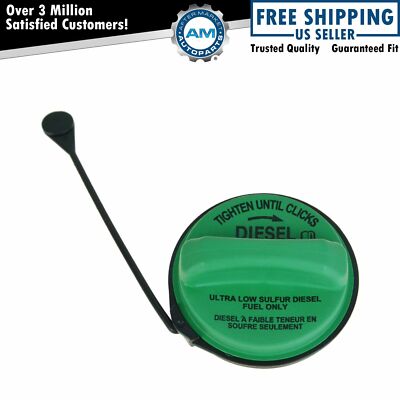 Motorcraft FC1068 Green Diesel Fuel Tank Gas Cap w Tether for Ford