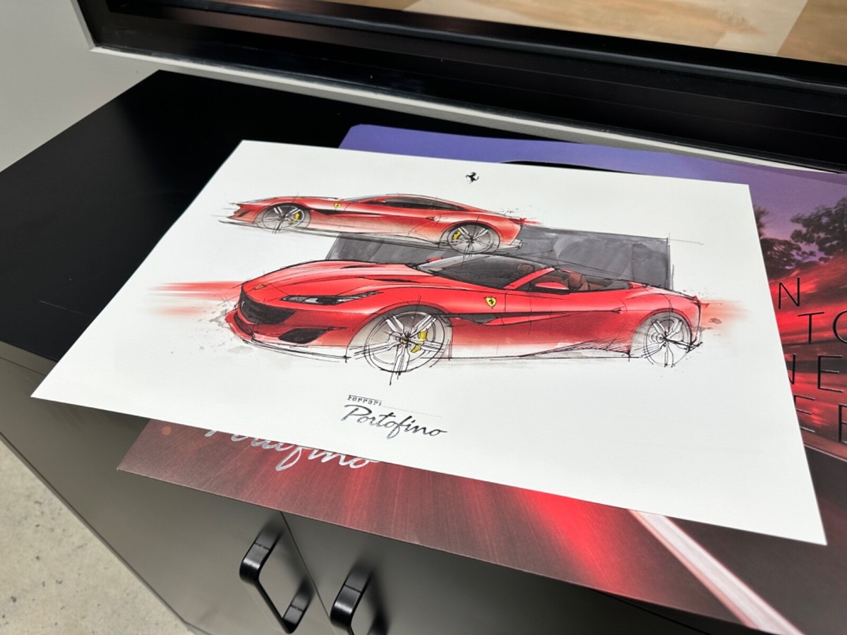 Ferrari - Ferrari フェラーリ　ポルトフィーノM ポスター Ferrari Portofino M Red High Res Wall Decor Print Photo
