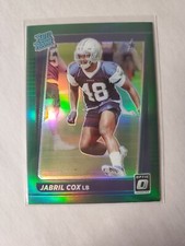 Jabril Cox Green Prizm Optic Preview 2021 Donruss RATED ROOKIE No.P-317 Sp
