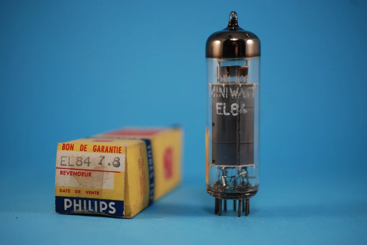 Válvula De Tubo Philips EL84 Antigua (NOS) - También Conocida Como CV2975, 6BQ5, 6N14N, Nueva Pero Abierta
