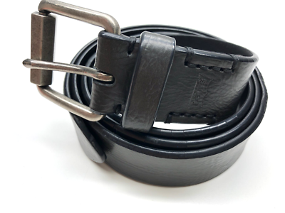 Levi's Belt Dark Gray Mens Sz XL 42-44 Faux Leather 1 1/2