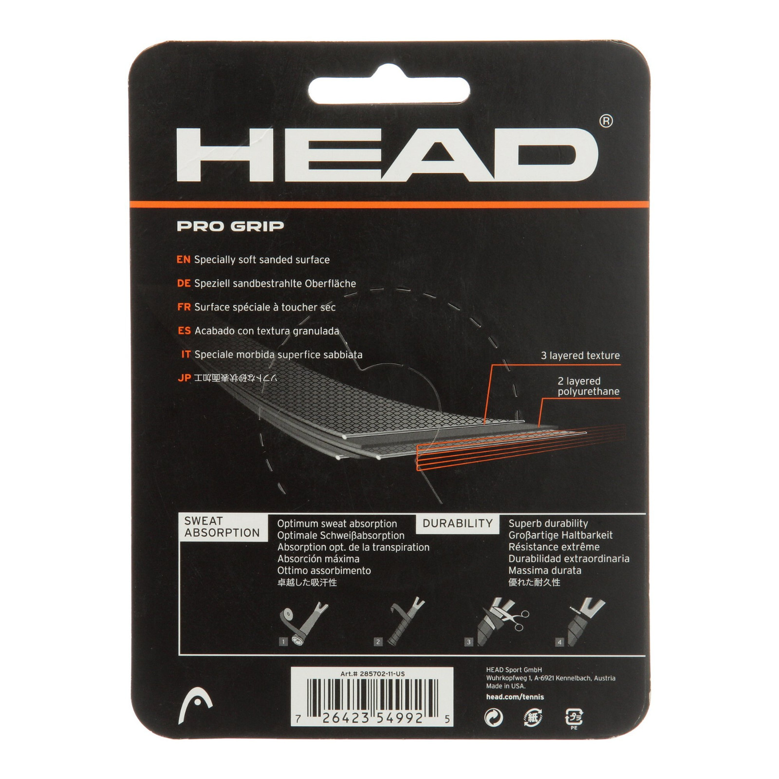HEAD Pro Grip Racquet Overgrip Tennis Racket Grip Tape Roll, Blue eBay