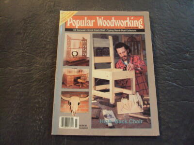 Popular Woodworking Jul 1992 High Back Chair; CD Carousel ID:67451