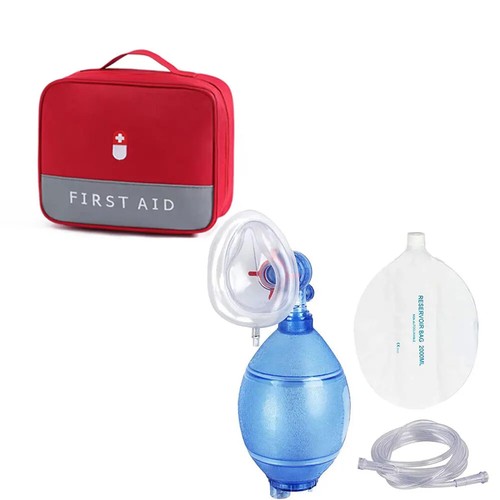 Adults/Children/Infants Manual Resuscitator Ambu Bag Oxygen Tube First Aid Kit - Bild 3 von 15