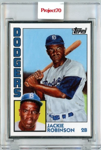 TOPPS PROJECT 70 - JACKIE ROBINSON -JONAS NEVER AP 09/51 SILVER FRAME #126