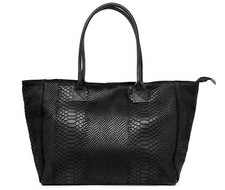 ITALY ★ ECHT LEDER SCHLANGE SHOPPER HANDTASCHE BEUTEL TASCHE SCHULTERTASCHE BAG