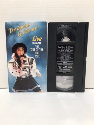 Vintage 1989 DEBBIE GIBSON Live in Concert VHS Cassette Tape TESTED