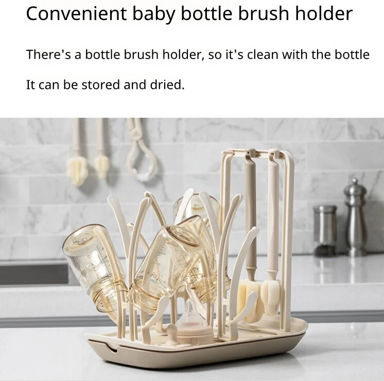 Locknlock Lactation Cleaning Set For Newborn Baby Bottle Brush dryer Holder - Image 4 of 4