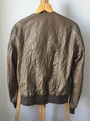 Takeshy Kurosawa Leather Brown Jacket Bomber Size 52 Good