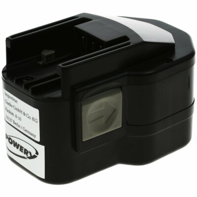 Akku für Atlas Copco Bohrschrauber PES 12T Option 12V 2500mAh/30Wh NiMH Schwarz