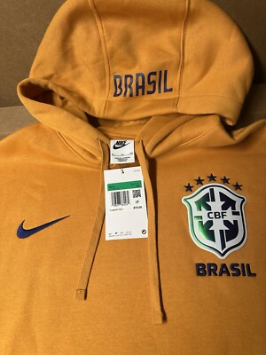 Nike CBF Brazil Men's NSW Club PO Hoodie Sz XL FJ7245-738 NWT HTF