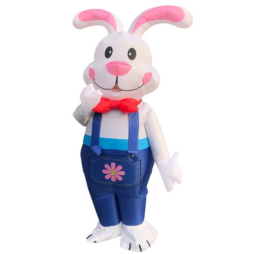 Inflatable Easter Bunny Costume Adult Blow up Rabbit Costume Rabbit Mascot Costu