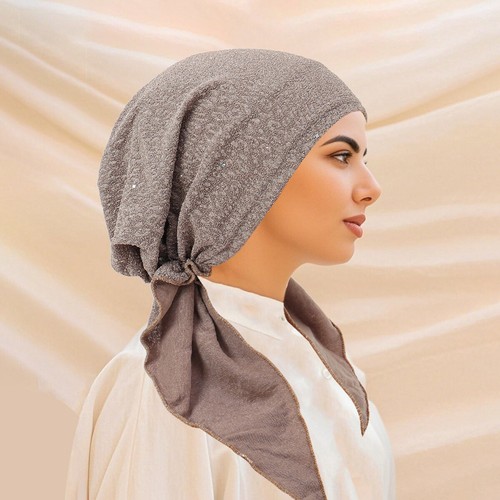 Sombreros de hiyab para mujeres musulmanas gorras de turbante cubierta para la cabeza gorro islámico árabe indio - Imagen 7 de 55