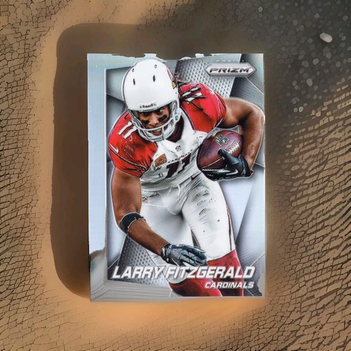 2014 PANINI PRIZM SILVER PRIZM FOOTBALL #13 LARRY FITZGERALD ARIZONA CARDINALS