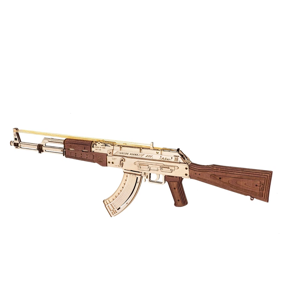 ROKR AK47 Rifle de Asalto Pistola Juguete 3D Rompecabezas de Madera LQ901 Decoración Adulto Regalo de Navidad Juguete Foto 4 de 4