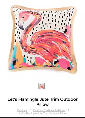 Kirklands Outdoor Pillows Kirkland's Let's Flamingle 18” Pillow