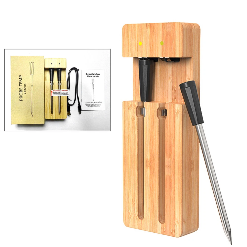 Smart Meat Thermometer with Bluetooth | 165ft Wireless Range