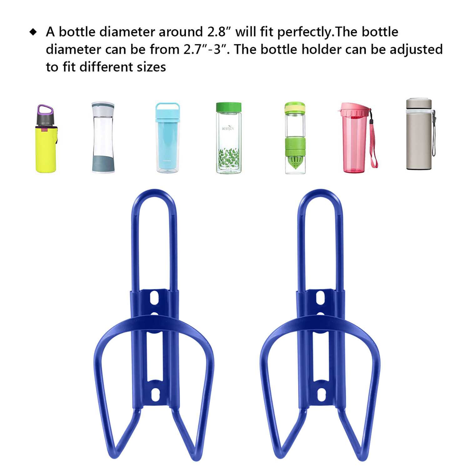 2Pack Bike Water Bottle Cage Bottle Holder Mount MTB Bicycle Alloy Lightweight