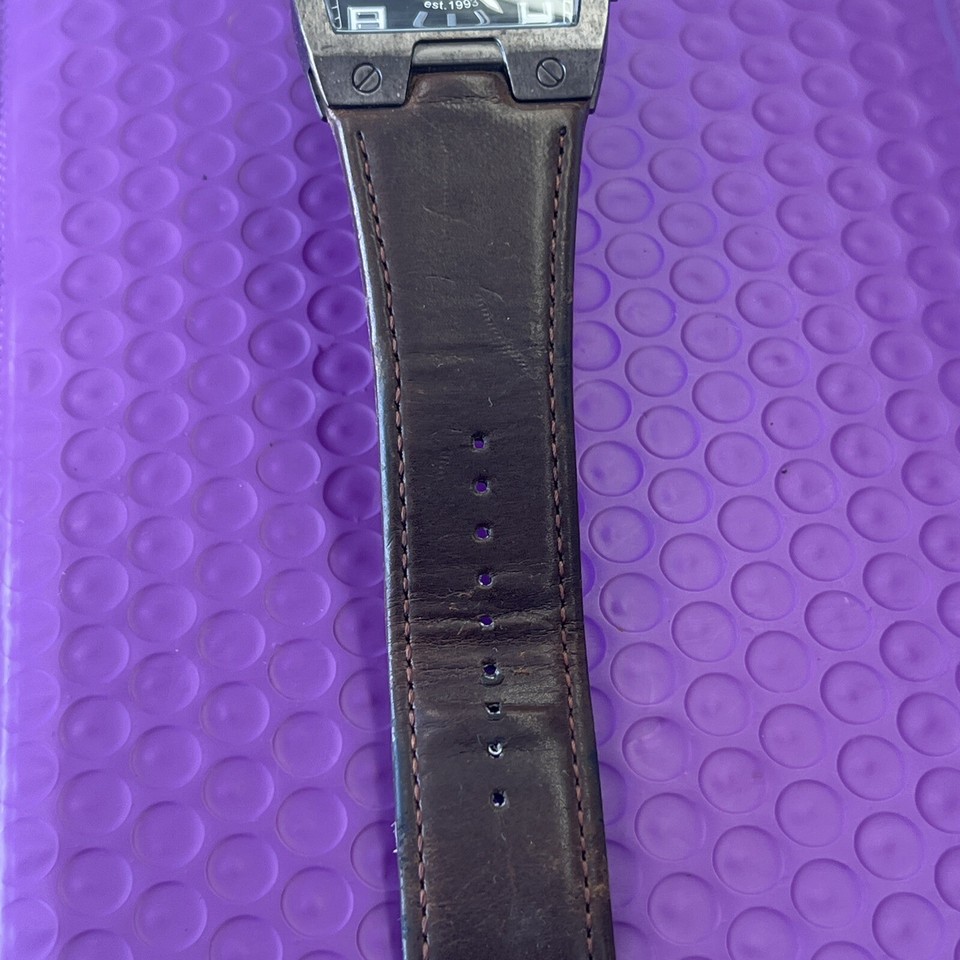 ️ Zoo York Men's Watch Zy1001a12611 Movement S/S Brown Leather Band eBay