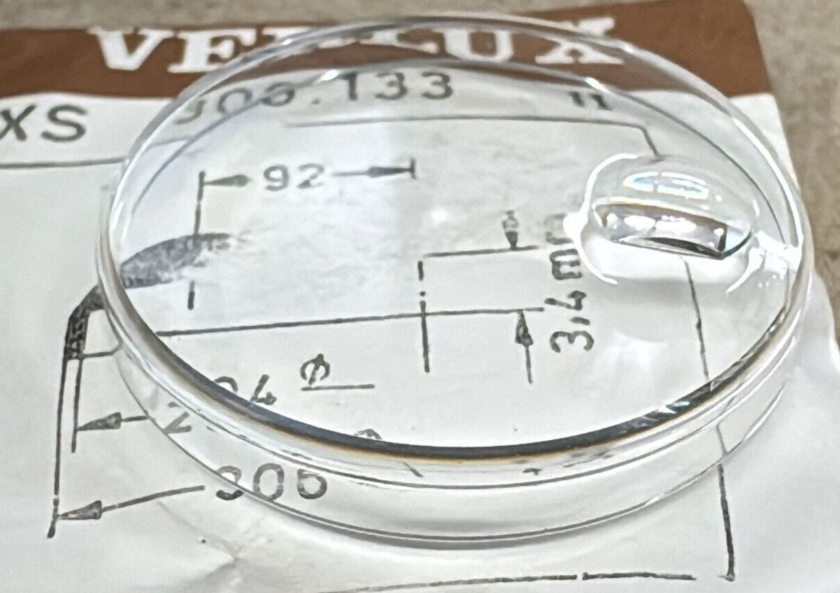NEUF 1 VERRE Verlux ( Glass ) Xrs Rond Special Avec Insert Blanc @ 321 Diametre EUR 9,99 - FR