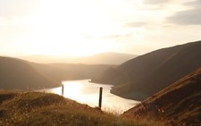 Landscape scotland nature lake sunlight uk mountains Custom Gaming Mat Desk