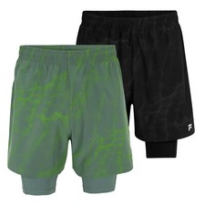 FILA Herren Sporthose Trainingshose Roanoke Running Shorts AOP