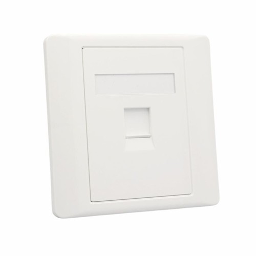 Wandsteckdose Platte Ein Port Netzwerk Ethernet LAN CAT6 Outlet Panel RJ45 AG - Bild 4 von 6