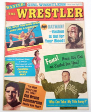 THE WRESTLER OCT 1966 1ST ISSUE BRUNO SAMMARTINO LOU THESZ BATMAN VASHON