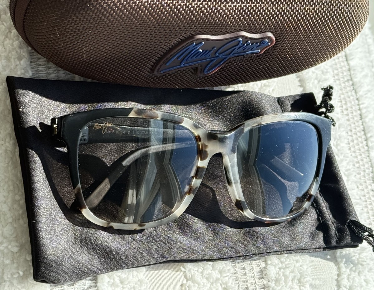 Maui Jim Moonbow MJ 726 61 White Tokyo Black Frame + Grey