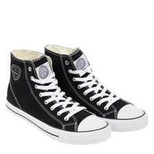 SOUL CAL HITOP BLACK WHITE HI TOP BASEBALL BOOTS TRAINERS UK 3 4 5 6 7 8 9 10 11