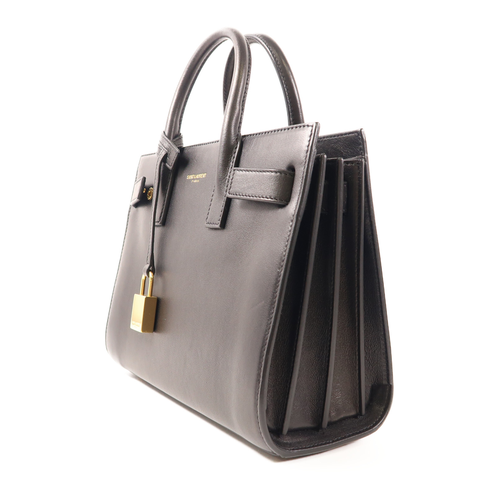 Borsa SAINT LAURENT Sac De Jour Nano 2 vie GM534778.0214 pelle di vitello nera