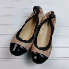Cole Haan Patent Leather Cap Toe Ballet Flats Shoes Size 8B