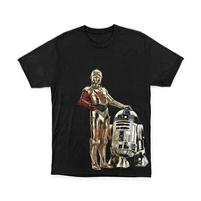 R2D2 & C3P0 Star wars T-shirt | Black