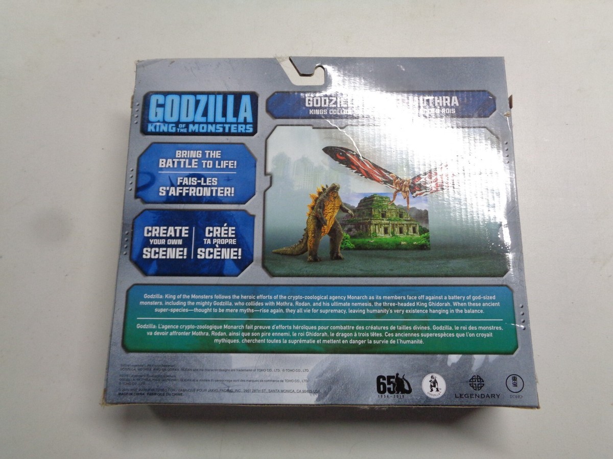 Jakks 2019 Godzilla King Of Monsters Godzilla Mothra Battle Pack Figure Set  NEW