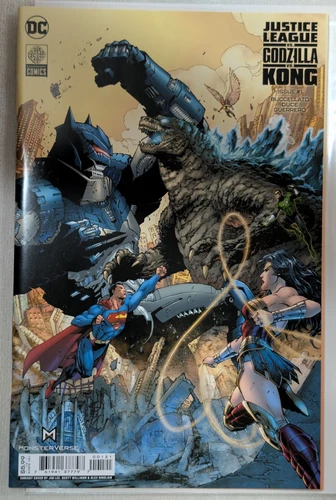 Justice League vs Godzilla vs Kong 1-4 - Jim Lee #1B variant