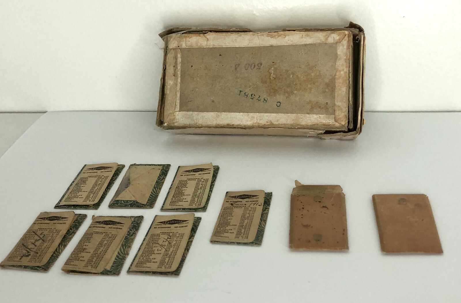 Antique Gillette Razor Blades eBay