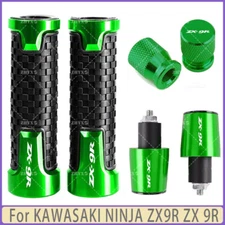 For KAWASAKI NINJA ZX9R ZX 9R Motorcycle Handlebar Grips Bar End Cap Tire Valve