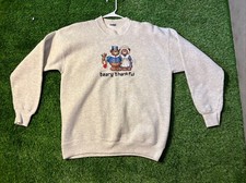 Vintage 1990s Made In USA Olympic Sweater Custom Embroidered Size M
