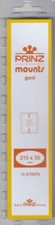 Prinz/Scott Stamp Mount Strips For US / British Colonies Issues 215x35mm Black