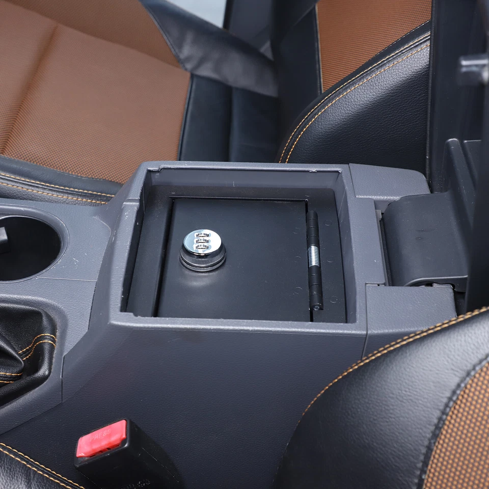 Center Console Safe Gun Vault Storage Lock Box Fits Ford Ranger T7 T8 2015-2022 - Image 2 of 4