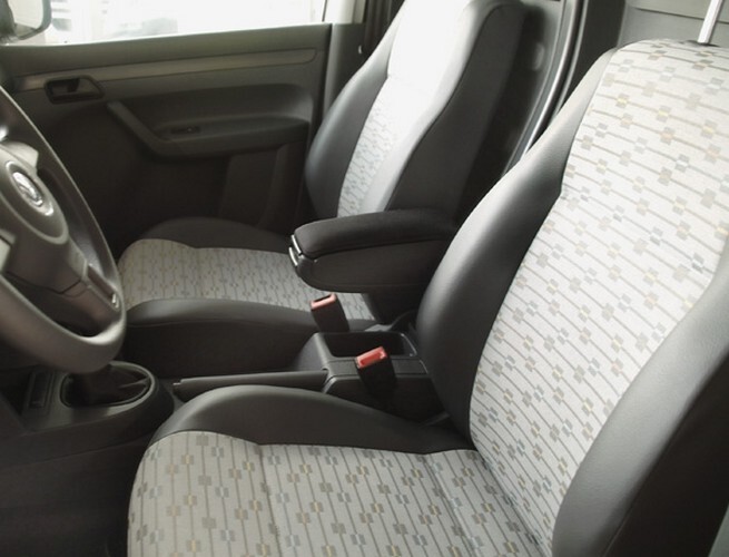 Accoudoir central noir pour VW Touran et Caddy de 2003 à 2019