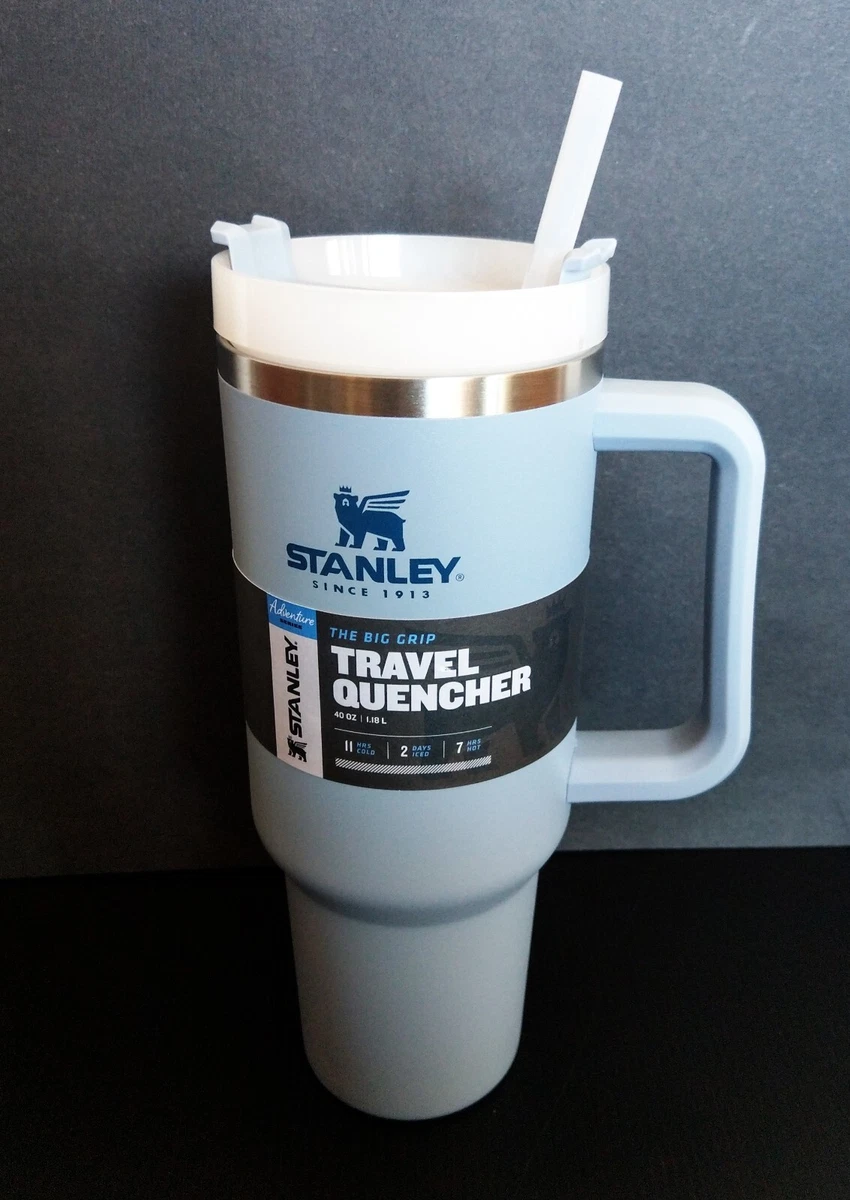 Stanley 40oz Quencher Baby Blue Travel Tumbler With Straw