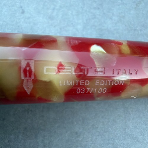 Delta Sorrento Limited Edition Marble Red & Sterling Rollerball Pen - #037/100 - 第 17/23 張圖片