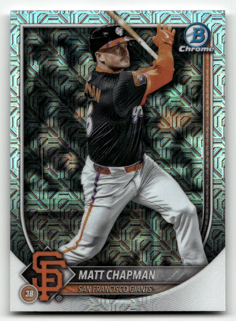 2025 Bowman Chrome #49 Matt Chapman Mojo Refractors