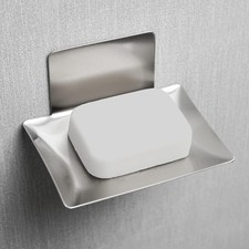 Soap Dish for Shower Wall, Stainless Steel Adhesive Soap Holder for Bathroom, 5