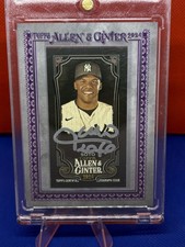 2024 Topps Allen & Ginter X - Framed Mini Autographs Juan Soto #MA-JS /25 (AU)