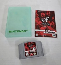 B-27 AUTHENTIC ORIGNAL VINTAGE NINTENDO N64 WWF ATTITUDE W/ CASE