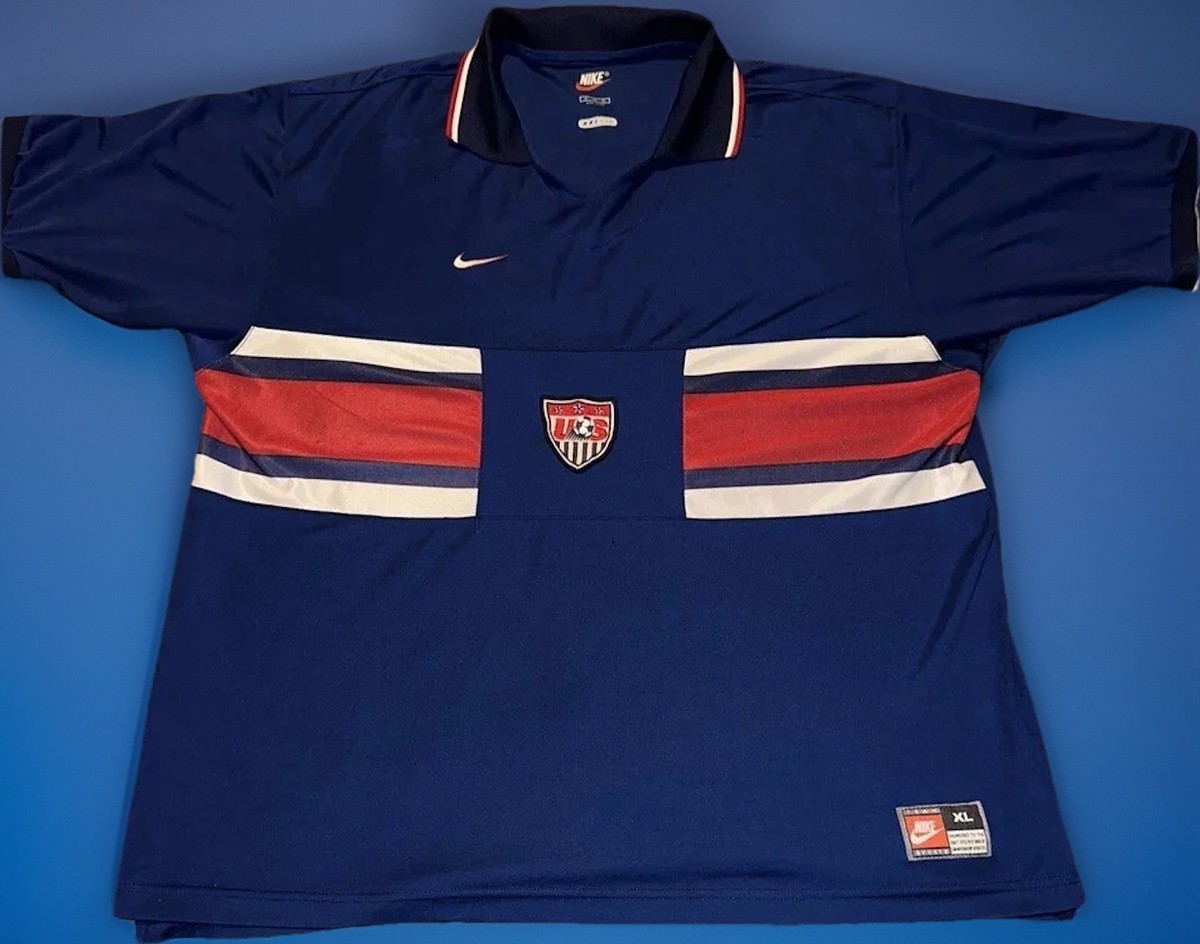 Vintage Nike United States 1995-98 Away Jersey US Mens National